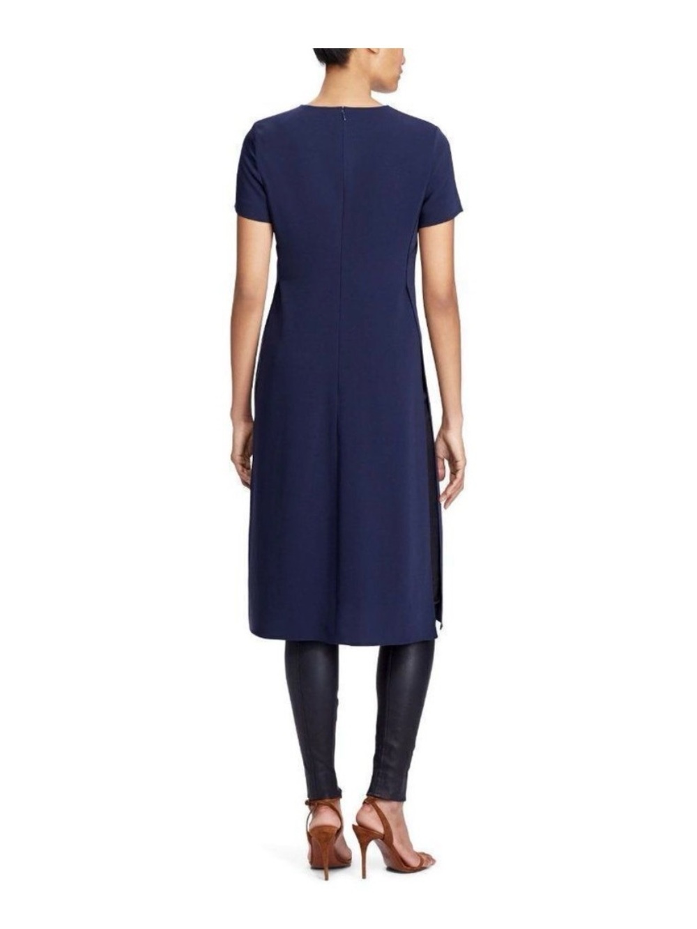Polo by Ralph Lauren Navy Short-Sleeve Shift Dress - Picture 4 of 8